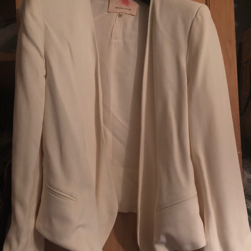 New Rebecca Taylor blazer!! White/SZ 2